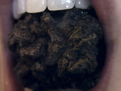 Mitra Saboury, Pothole, 2014 (video still)