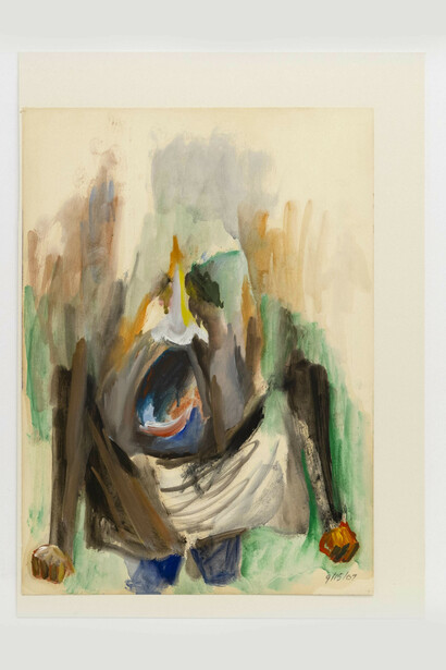 Vivian Browne, Little Men #102, 1967. Courtesy of RYAN LEE Gallery, New York and Adobe Krow Archives, Los Angeles.
 