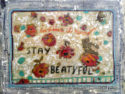 Stay, 80 x 100 cm, 2011-14, tecnica mista su tela, collezione d’arte “Artothek” del Bundestag tedesco