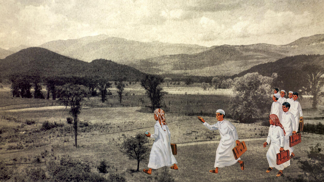 Maha Malluh, The journey begins, 2025. Maha Malluh. Mit freundlicher genehmigung der Galerie Krinzinger