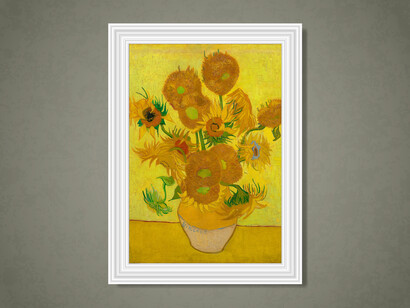 Girassois, de Van Gogh. Em Arles o nosso imaginário do pintor fica agarrado à paisagem que se tem dos belos campos de girassóis e do belo quadro: o vaso de girassóis que pintou em Arles