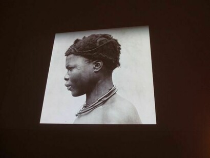 Installation View _My Hair: Black Hair Culture, Style and Politics_ at the Fitzwilliam Museum, Cambridge, 2013. Photo credit: Ines Valle  