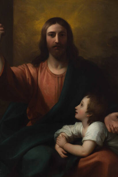 Benjamin West, Theirs is the Kingdom of Heaven, 1775. Courtesy of the Parker Foundation and BYU Museum of Art