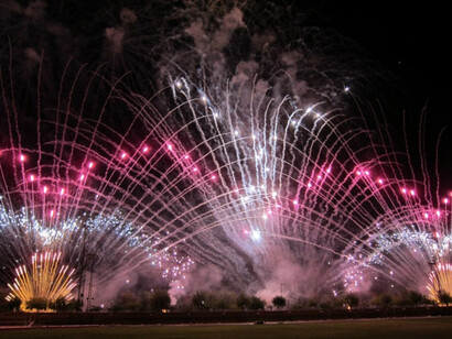 Espectáculo piromusical en Sueca, Valencia