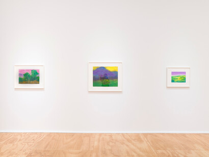 Richard Mayhew, Watercolor, exhibition view. Courtesy of Venus Over Manhattan