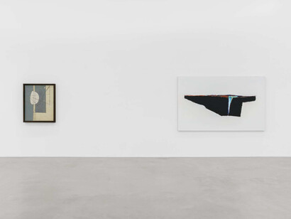 Open edges: Erik Lindman & Robert Motherwell, vue de l’exposition. Avec l’aimable autorisation d’Almine Rech