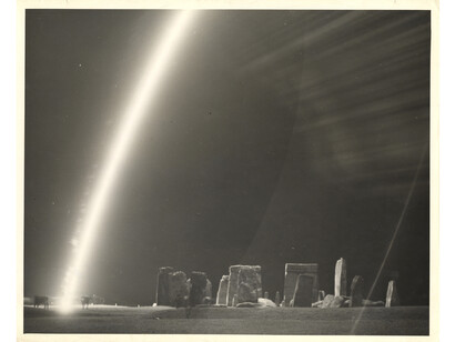 Cows and flare at stonehenge, © Harold Edgerton Archive, MIT. Courtesy Michael Hoppen Gallery