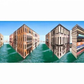 Patrick Hughes, Happy Endings (detail), 2013, Oil on board construction, 29 x 78.5 x 12 cm, 11 1/2 x 31 x 4 3/4 in, Framed: 47 x 96.5 x 12 cm / 38 x 18 1/2 x 4 3/4 in