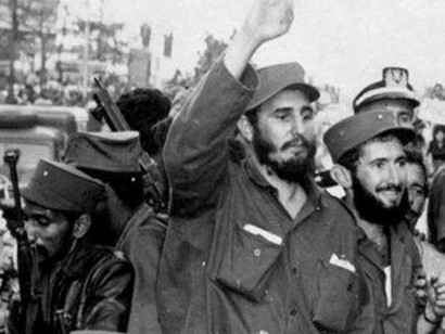 Entrada triunfal de Fidel Castro tras el triunfo de la Revolución, La Habana, Cuba, 8 de enero de 1959