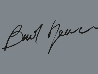 Bud Spencer, nome d'arte di Carlo Pedersoli, firma