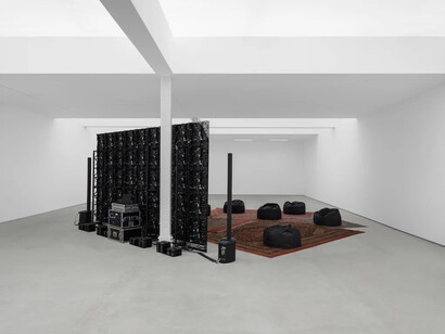 Seth Price, Redistribution 2026–2007, exhibition view. Courtesy of Sadie Coles HQ