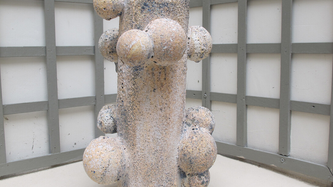 Tony Marsh, "Tansan", 2012, Ceramic, 14.5 x 8 x 8 in. (36,83 x 20,3 x 20,3 cm), Lefebvre et Fils Gallery