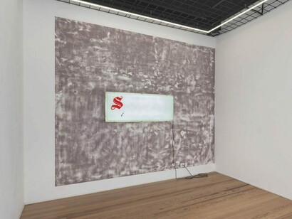 Gina Proenza, Patron / Partner, vue de l'exposition. Avec l'aimable autorisation de la Galerie Lange + Pult