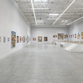 Walter Robinson, Let the music play, exhibition view. Courtesy of Jeffrey Deitch
