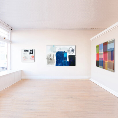 Peter Stephens and Guillaume Seff, Lines of expression, exhibition view. Courtesy of Nüart Gallery