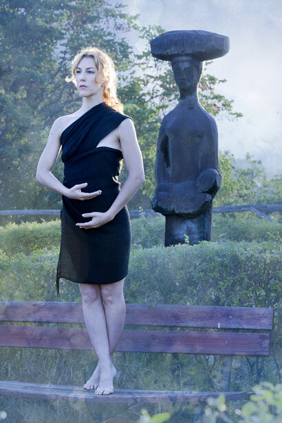 Scultura di Aurelio De Felice, site a Torre Orsina. Segno-Simbolo 11. Ph Lorenzo Porrazzini