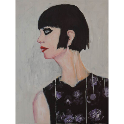 Dianne Bernstein, Sophistication, Acrylic on Linen, 28" x 22"