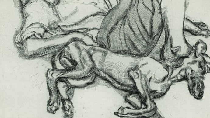 Lucian Freud and Frank Auerbach. Courtesy of Museum Städel