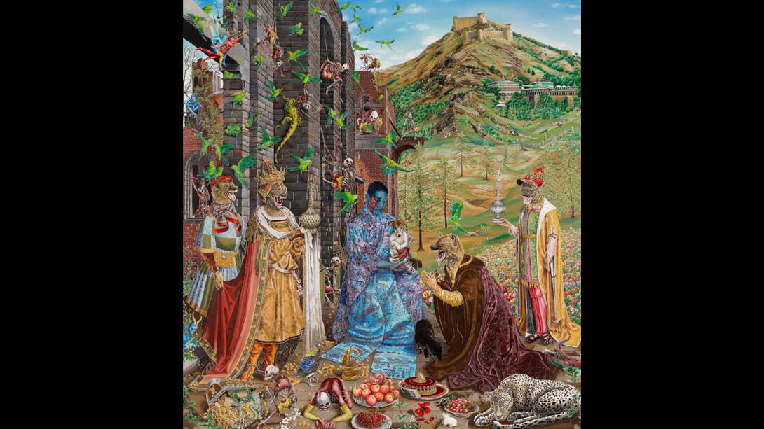 The Adoration (after Jan Gossaert), 2015-16
by Raqib Shaw
© the artist. Courtesy Raqib Shaw and White Cube