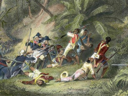 French and Haitian forces clash in a dramatic 1802 battle