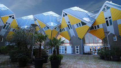 Cube houses (Dutch: kubuswoningen) are a set of innovative houses built in Helmond and Rotterdam in the Netherlands, designed by architect Piet Blom