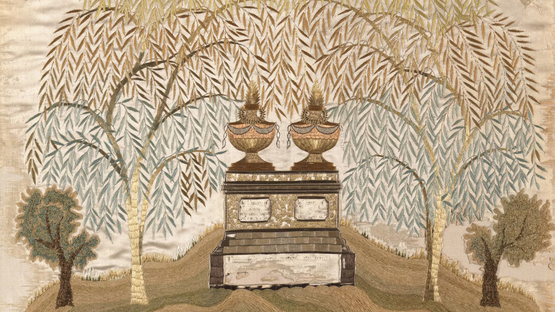 Mourning Sampler, about 1810. Courtesy of the Art Institute of Chicago