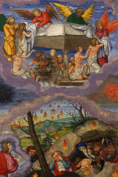 Matthias Gerung (1500–1570), L'apertura del quinto e sesto sigillo, Apocalisse 69-16