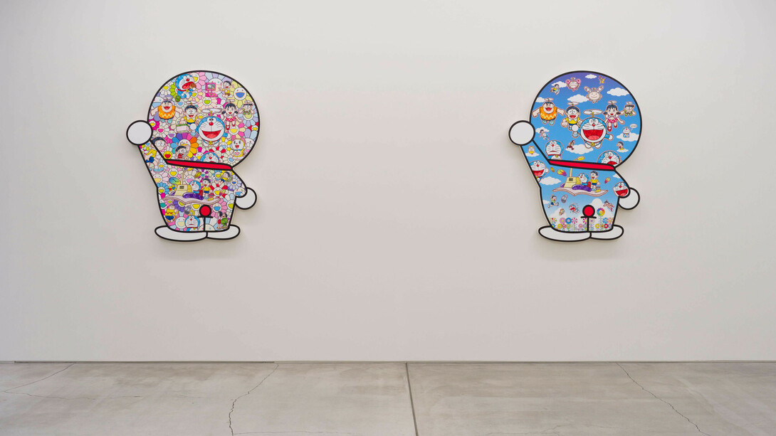 View of the exhibition Superflat Doraemon at Perrotin Tokyo
Photo: Kei Okano ©2019 Takashi Murakami/Kaikai Kiki Co., Ltd. All Rights Reserved. Courtesy Perrotin