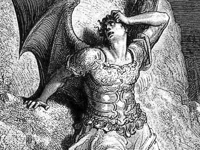 Illustration du diable, Gustave Doré du Paradis perdu de John Milton