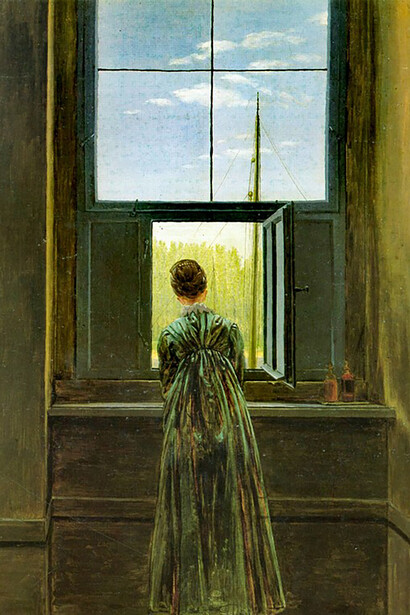 Caspar David Friedrich, Woman at the Window (1822)
