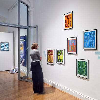 Various artists, Flat files and paper pies, exhibition view. Courtesy of Museum der bildenden Künste Leipzig