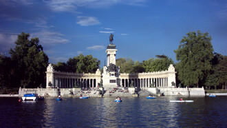 Estanque del parque del Retiro. Madrid