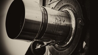 Objetivo de una antigua cámara fotográfica