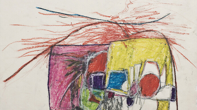 Hannah Wilke, Untitled, c. 1960s, Pastel on rice paper, Unframed: 30.5 x 25.4 cm / 12 x 10 ins, Framed: 48.2 x 52.7 cm / 19 x 20 3/4 ins
