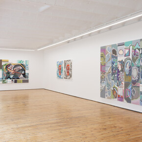 Luis Gordillo, Diccionario proteínico, vista de exhibición. Cortesía de Prats Nogueras Blanchard
