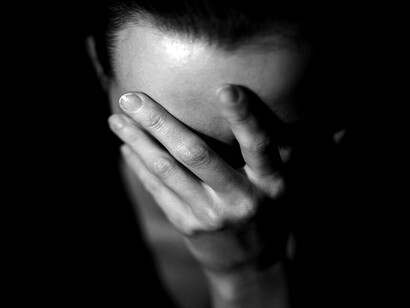 Retrato de una mujer deprimida
