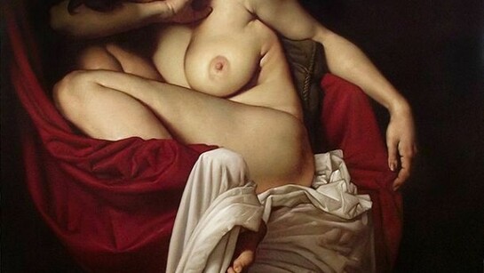 Roberto Ferri, Tomba Lacrimata, olio su tela, 120 x 120 cm, 2013