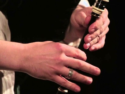 Tocando la gaita gallega