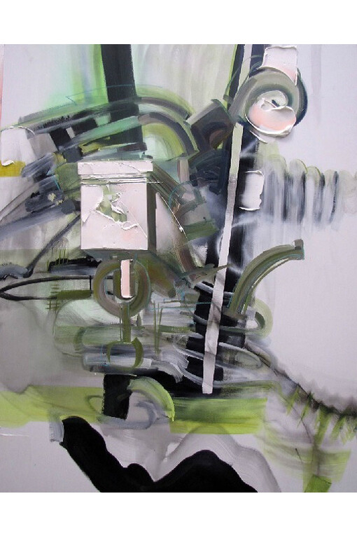 Yvette Gellis, Standing In The Corner #5 - 2014, Oil, 51.5" x 41.5"