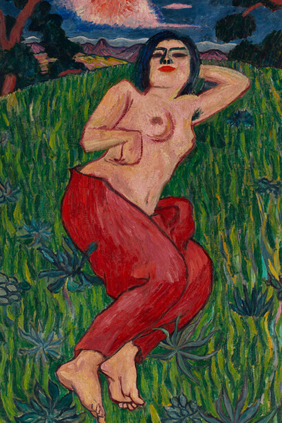 Yorozu Tetsugoro, Nude beauty, 1912. Courtesy of the National Museum of Modern Art
