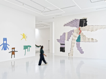 Max Charvolen, Shifting spaces, exhibition view. Courtesy of Ceysson and Bénétière