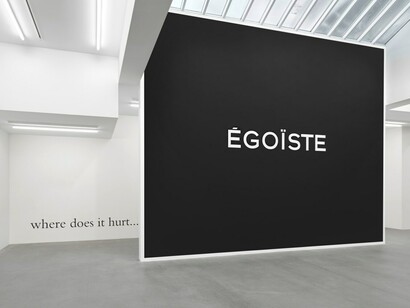 Wall works and sculptures, ausstellungsansicht. Mit freundlicher genehmigung der Galerie Eva Presenhuber