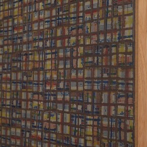 McArthur Binion, visual:ear (detail), 2023. Courtesy of the artist and Gray Gallery