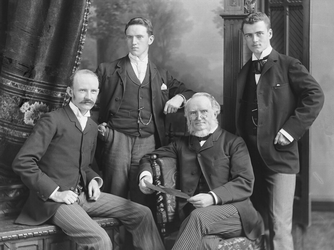 William Notman and his sons, William McF., George and Charles, Montreal 1890 ©McCord Museum