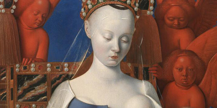 Jean Fouquet. The Melun Diptych. Courtesy of Gemäldegalerie