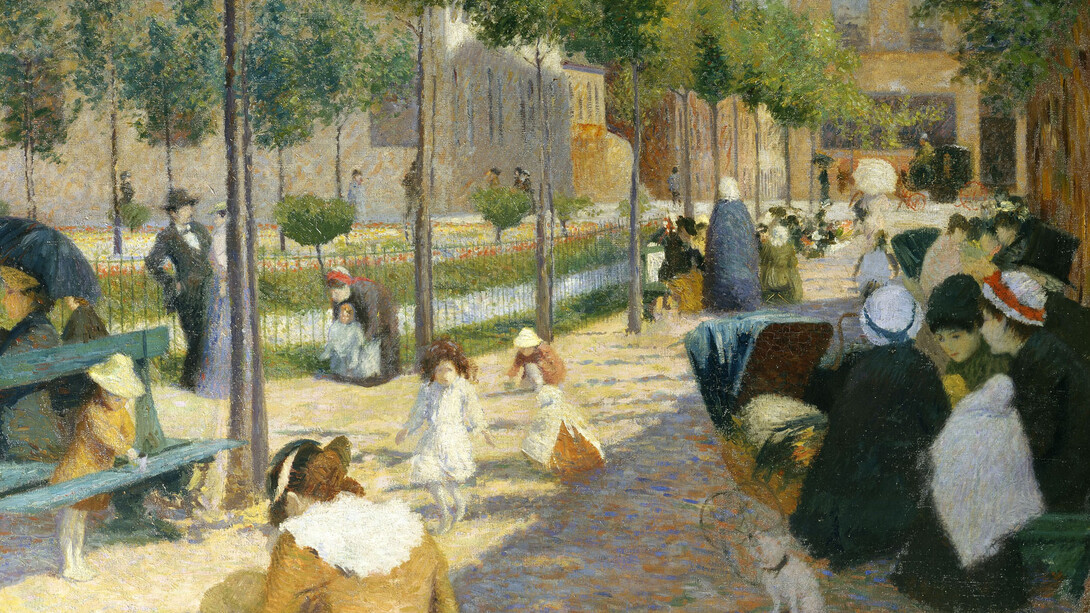 Federico Zandomeneghi, Place d’Anvers, 1880, olio su tela, cm. 104x135,5, Piacenza, Galleria d’Arte Moderna Ricci Oddi. Courtesy of Palazzo Zabarella