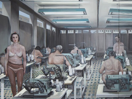 Biljana Djurdjevic, Instrument of Activity, 2015, detail, 622 x 255 cm