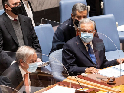 Andrés Manuel López Obrador en el Consejo de Seguridad de la ONU