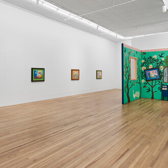 Hollis Sigler, Mysterious delights of my heart, exhibition view. Courtesy of Andrew Kreps Gallery