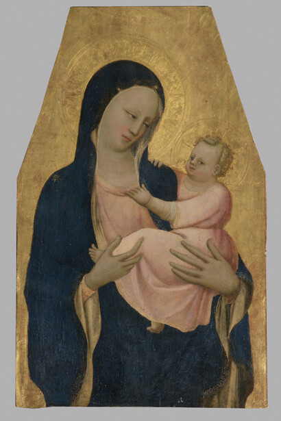 Giovanni di Francesco Toscani, Madonna col Bambino, Montemignaio, Pieve, tavola, cm 82 x 51